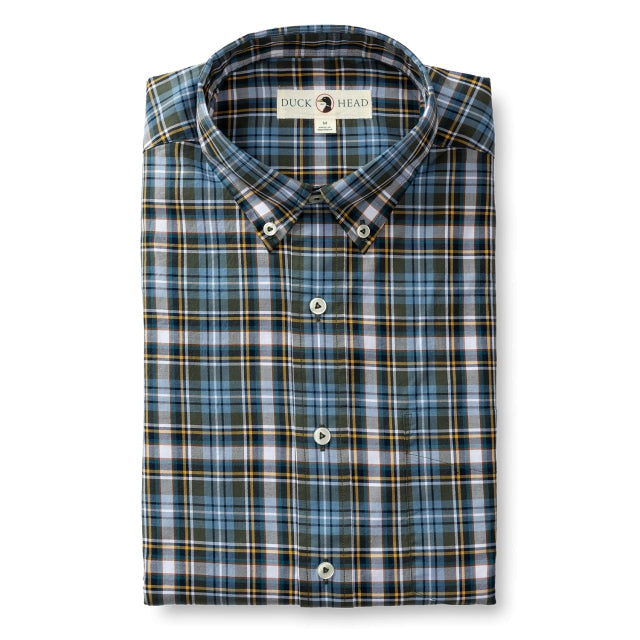Men's Hamlett Plaid Cotton Twill Sport Shirt