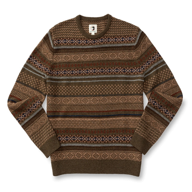 Men's Birch Fair Isle Merino Crewneck Sweater