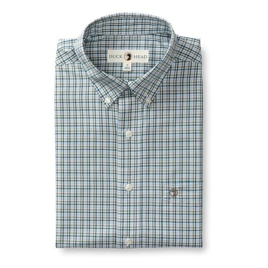 Men's Benton Plaid Performance Poplin Sport Shirt