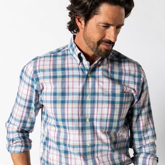 Men's Cotton Slub Sport Shirt - Owens Plaid