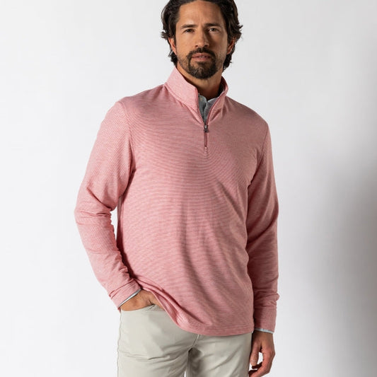 Men's Wakeman Stripe Performance 1/4 Zip Pullover